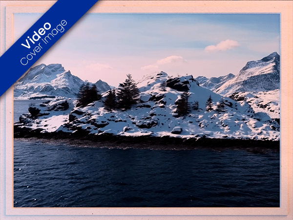 blank ecard with video of arctic landscape